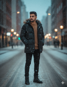 Google Gemini 3 Layer Snowfall AI Photo Editing Prompt