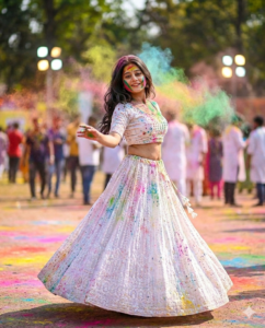 Holi AI Prompts for Beautiful Solo Women