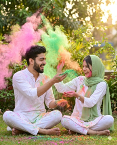 Best Holi AI Prompts for Couples