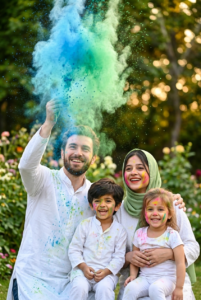 Holi AI Prompts for Perfect Family Celebration