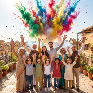 Holi AI Prompts for Perfect Family Celebration