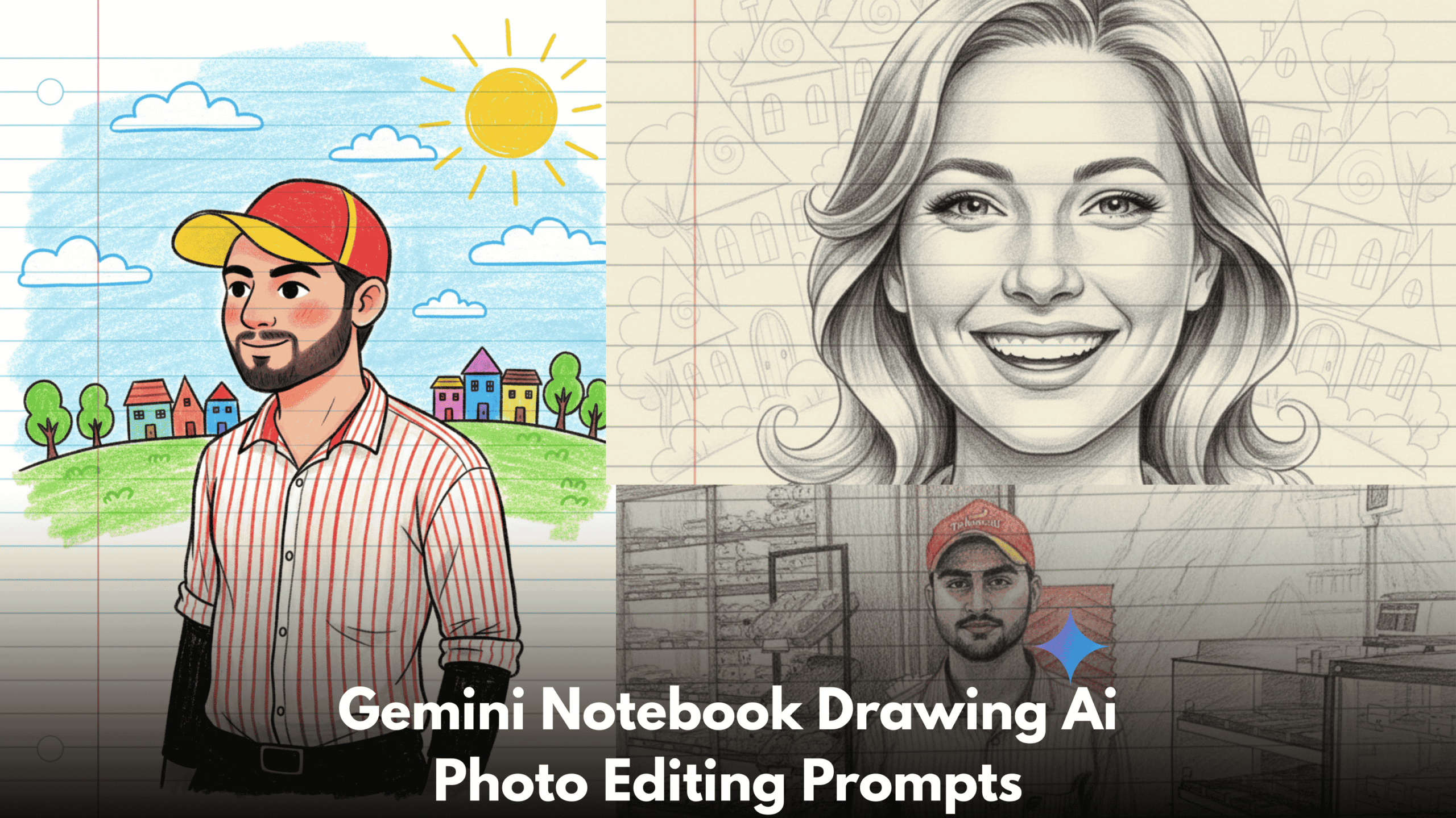 Gemini Notebook Drawing Ai Photo Editing Prompts